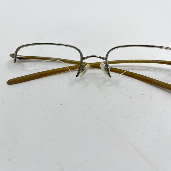 NIKE FLEXON 4084 718 Rectagnular Semi-Rimless Sport Eyeglasses Frame 53-19 H7344 - Picture 3 of 9